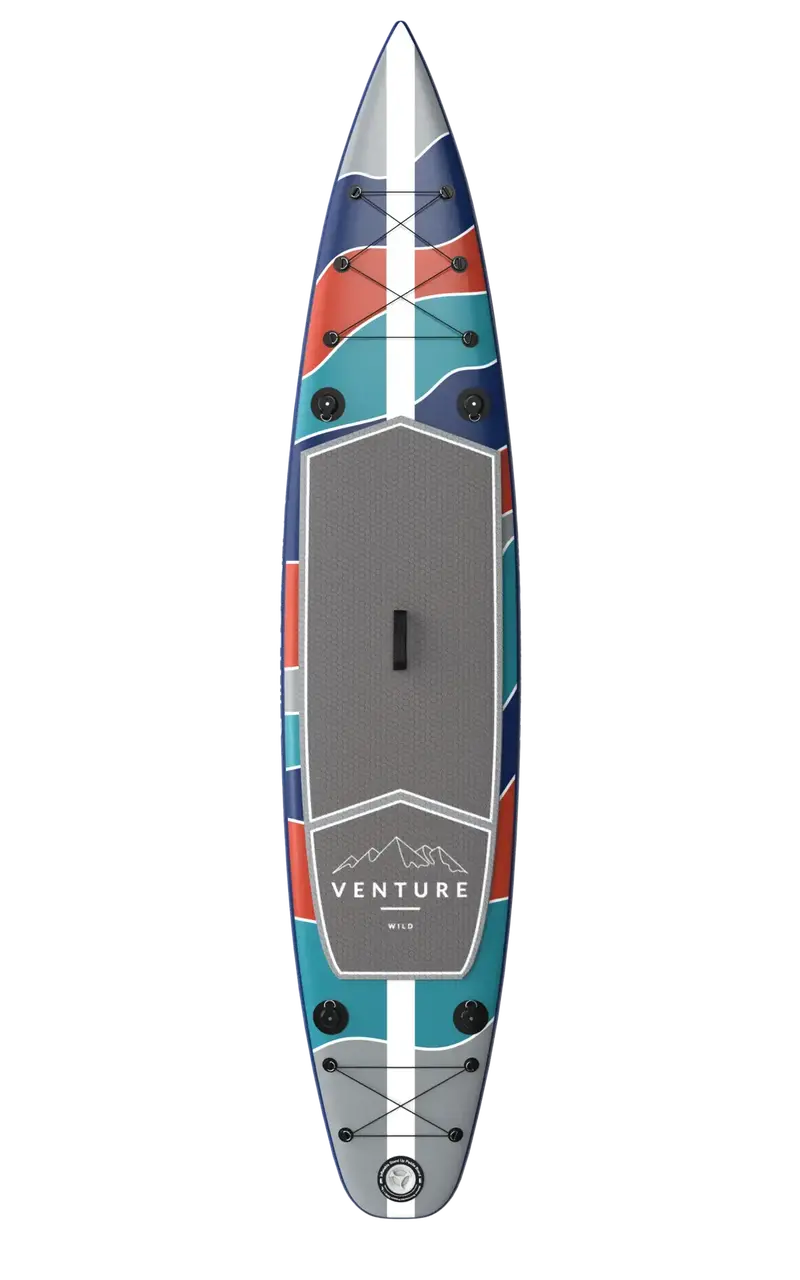 Sierra Flow 12.6′ x 30″ V-Hull Inflatable SUP for Stability & Tracking