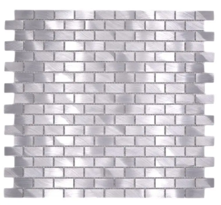 Silver Aluminium Ore Wall Mosaic – 306 mm x 324 mm