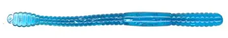 Slider 4-Inch Soft Plastic Worm – Blue Ice Tinsel, 10-Pack