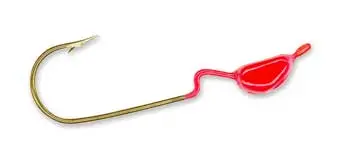 Slider Crappie Jig Heads – 1/4 oz Red, 18-Pack