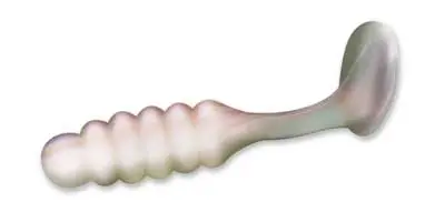 Slider Panfish Grub – 1-Inch Pearl Finish, 20-Count Pack