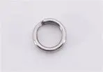 Spro Stainless Steel Power Split Rings – Size 8, 6-Pack, 255-Lb Test