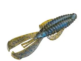 Strike King Baby Rage Bug – 3 in, Blue Craw (9-Pack)