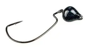 Strike King Mark Davis Jointed Structure Head – 3/8 oz, Black/Blue (2-Pack)