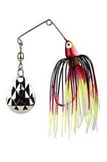 Strike King Mini-King Spinnerbait – Black/Chartreuse/White/Red Combo