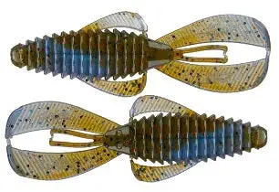 Strike King Rage Bug – 4 in, Blue Craw with Red Flake (7-Pack)