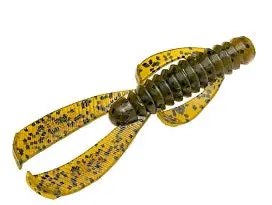 Strike King Rage Ned Bug – 2.5 in, Green Pumpkin (9-Pack)