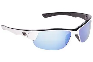 Strike King S11 Sunglasses – Gulf Style, Shiny White/Black/Gray Lens