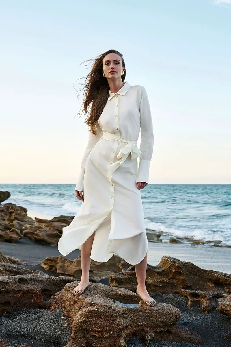 The Captiva 2.0 Vanilla Shirt Dress