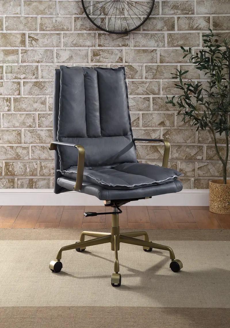 Tinzud Modern Gray Task Chair