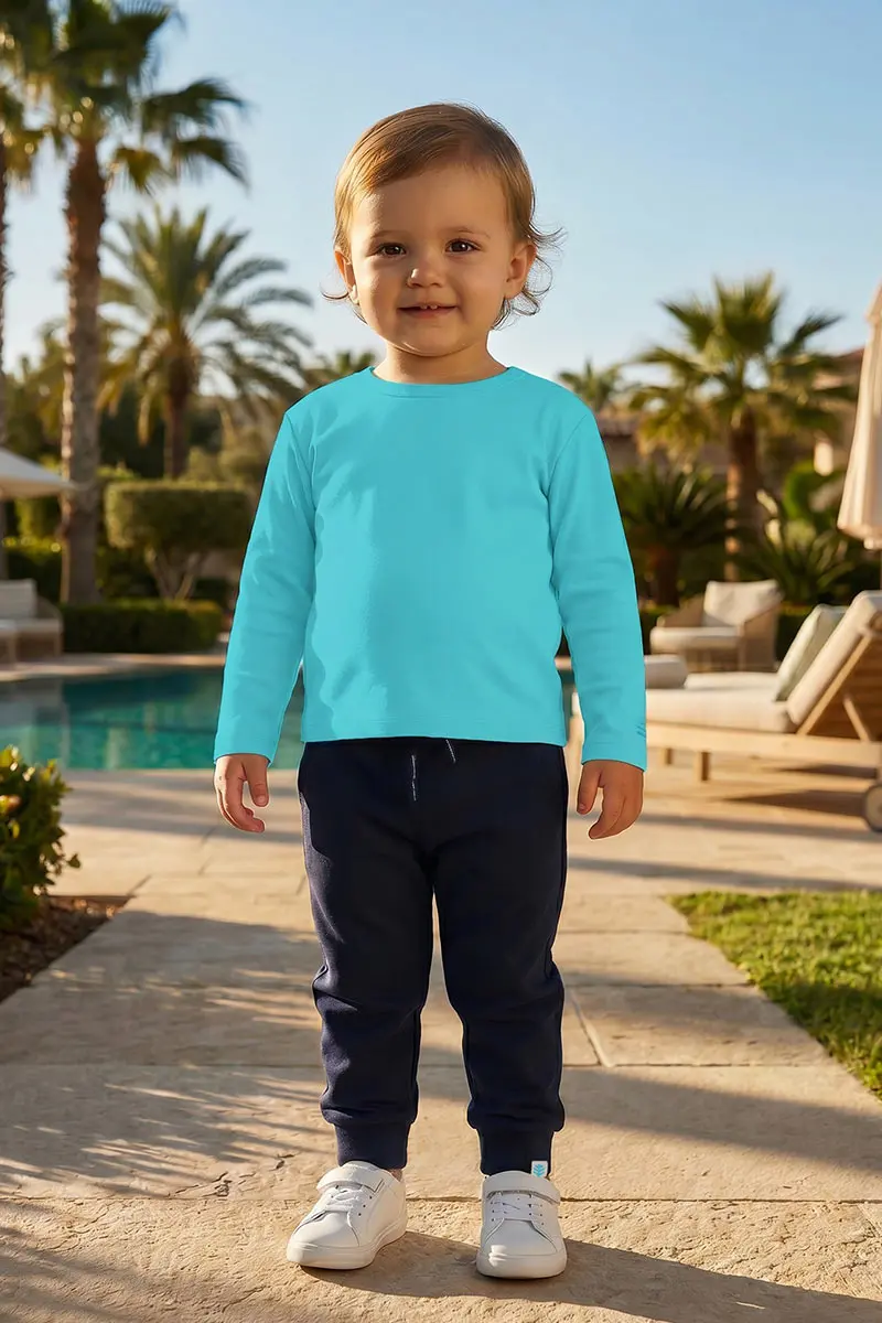 Toddler Coco Plum Long-Sleeve Everyday Tee – Coolibar Blue