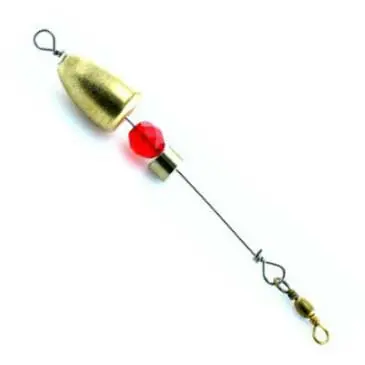 Top Brass Carolina-Rig Ready Assembly – Pre-Spliced 1/2 oz Brass Weight
