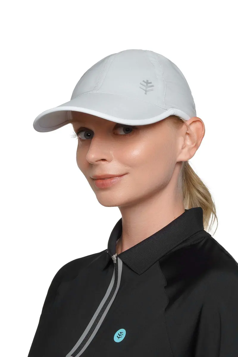 Unisex Lenny Adjustable Sports Cap in Silver/White