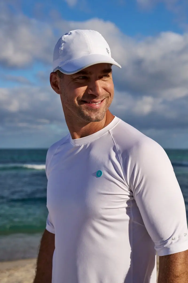 Unisex Lenny Adjustable Sports Cap – White & Silver