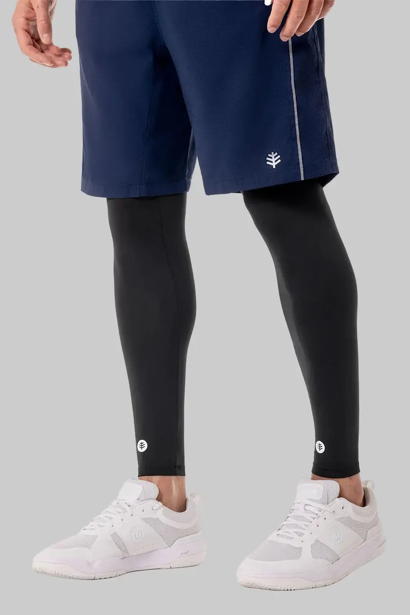 Unisex MaxShield Leg Sleeves – Black UV-Blocking Performance Wear