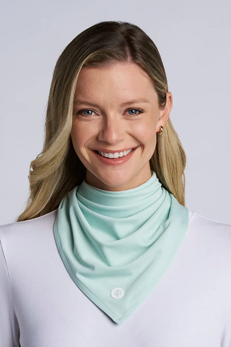 Unisex Virasana Performance Bandana – Misty Aqua Quick-Dry Sun Accessory