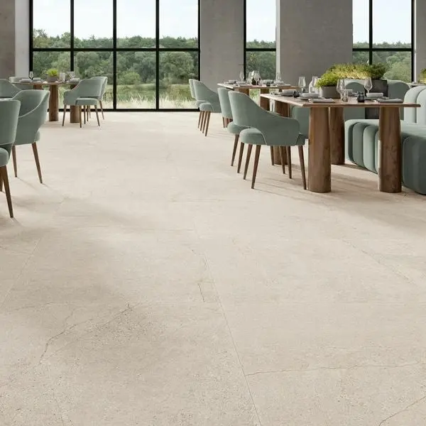 Venetian Marfil Creama Large Format Tile – 995×995 mm Natural Stone Look