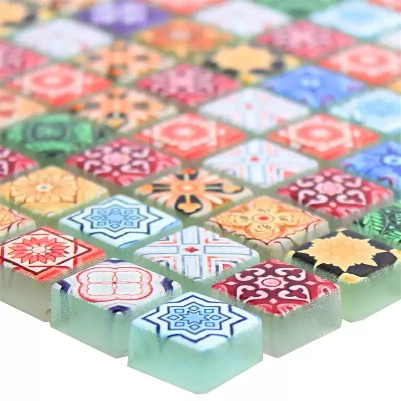 Vibrant Moroccan-Style Multicolour Mosaic Tile Collection