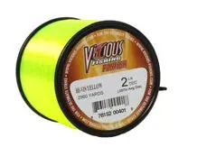 Vicious Panfish Monofilament Line – 1/4 lb Spool, Yellow, 2 lb Test