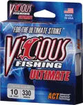 Vicious Ultimate Clear/Blue Monofilament Fishing Line – 330 Yards, 14 lb Test