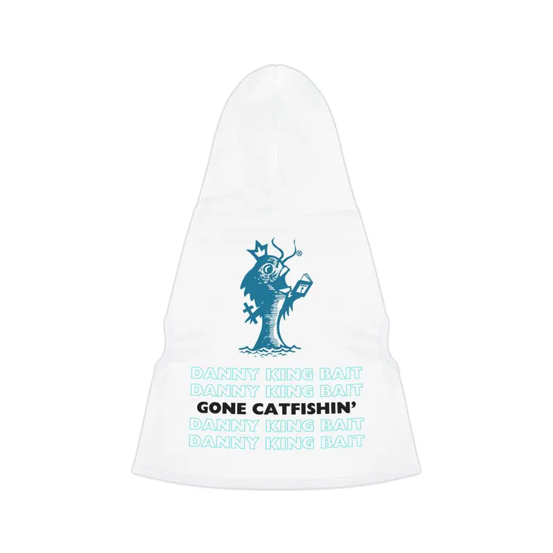 White Pet Hoodie – Lightweight Cotton Blend for Dogs and Cats