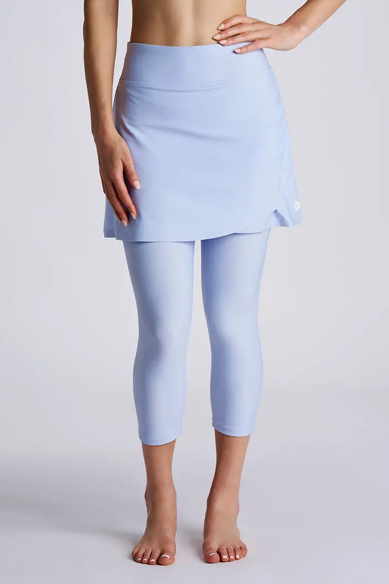 Women’s Kahula Skirted Swim Capris – Periwinkle