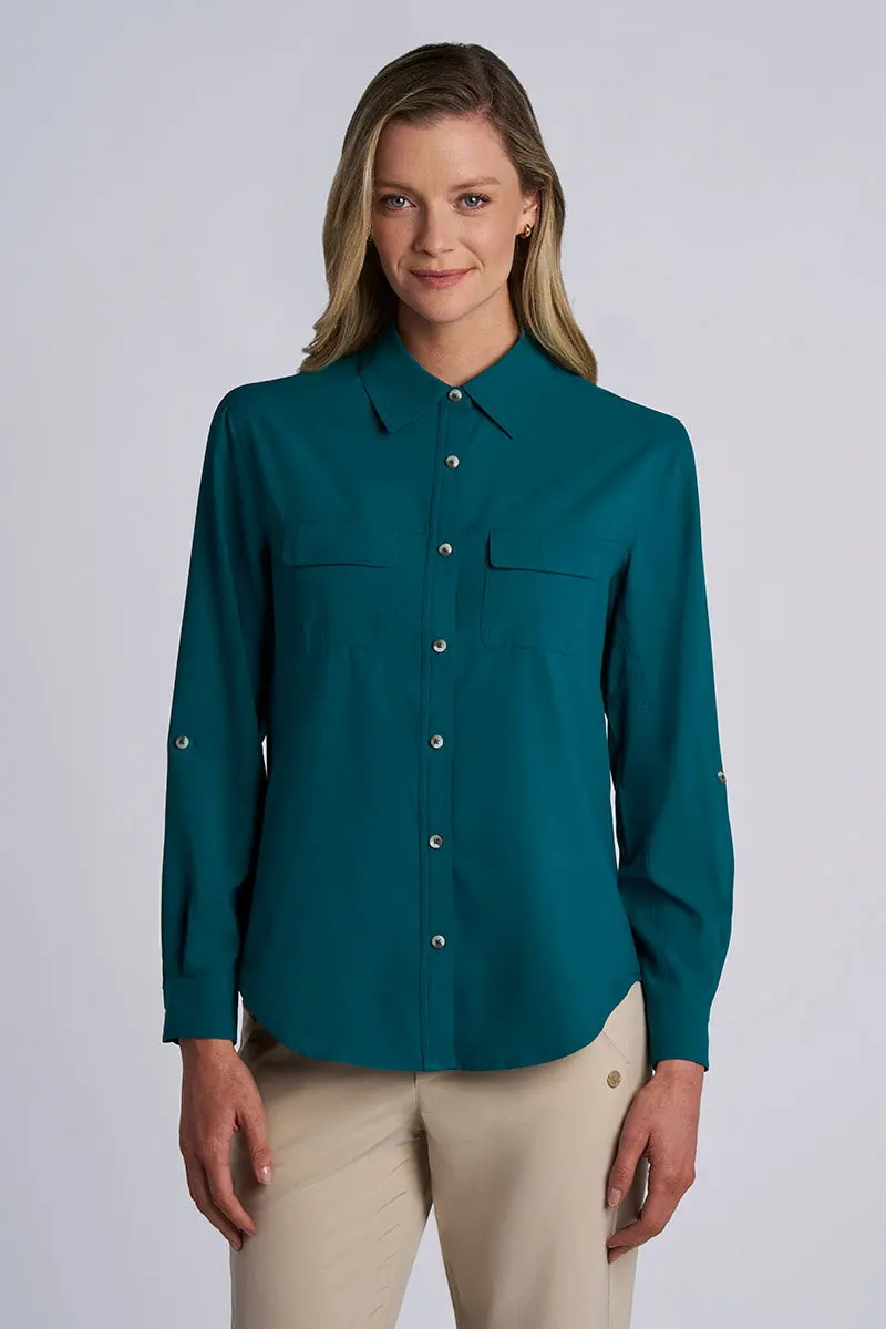 Women’s Mylitta Travel Shirt – Transformative Teal