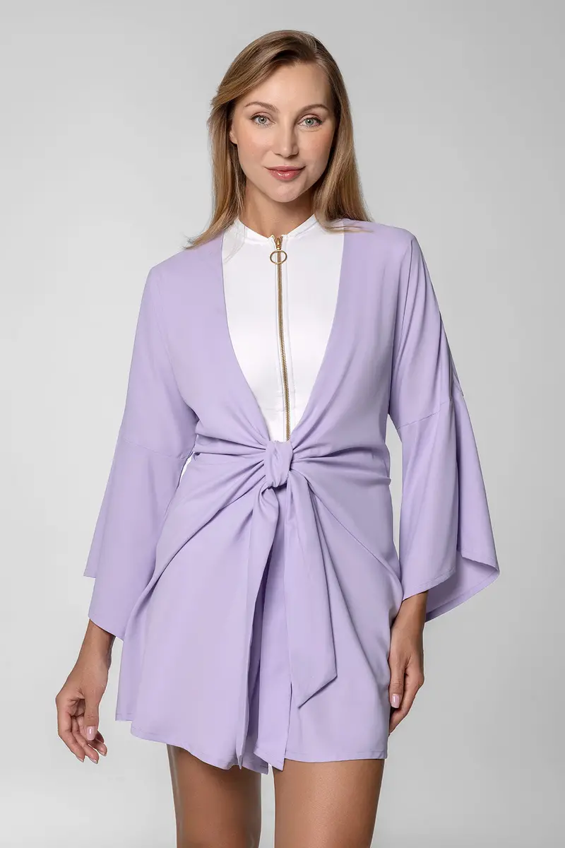 Women’s Ocean Drive Front-Tie Cover-Up – Lavendula Hue