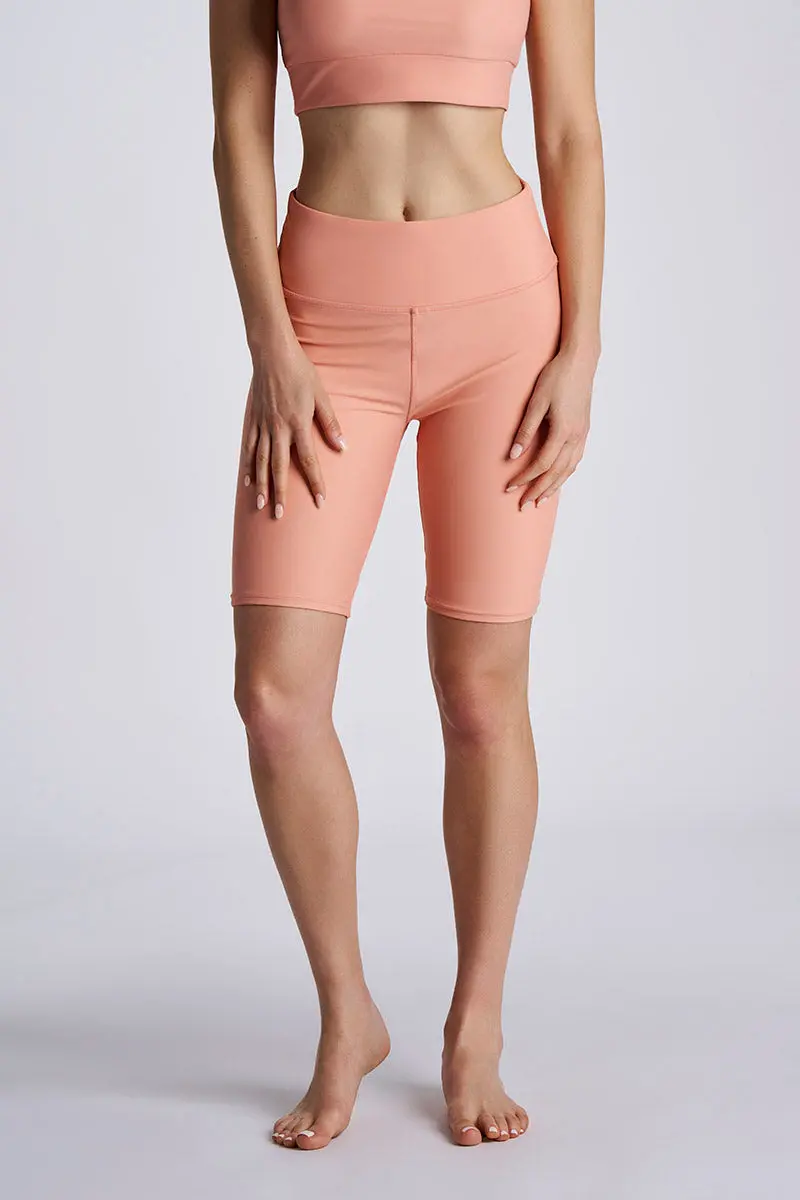 Women’s Ocean Sculpt High-Rise Swim Shorts – Soft Blush