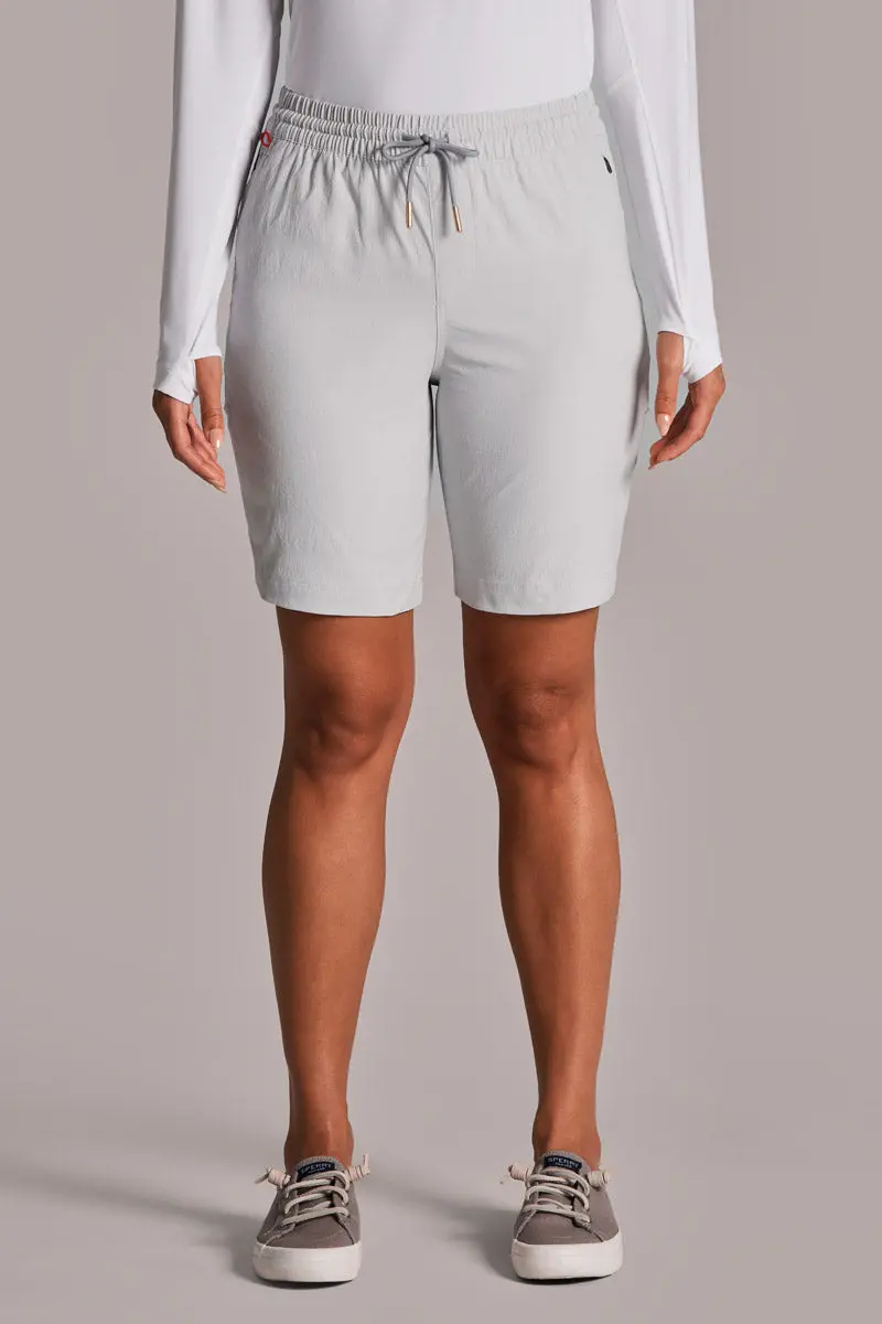 Women’s Palm Island Fishing & Boating Shorts – Sleek Grey