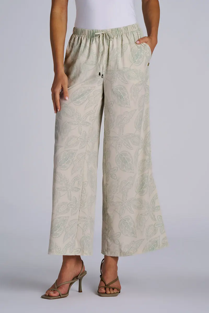 Women’s Petra Wide-Leg Pants – Vanilla Solid