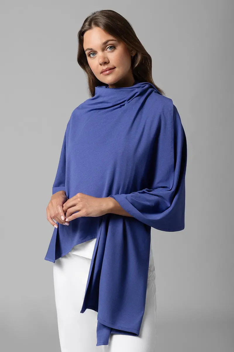 Women’s Sanibel Beach Shawl in Future Dusk – Lightweight Everyday Cover-Up