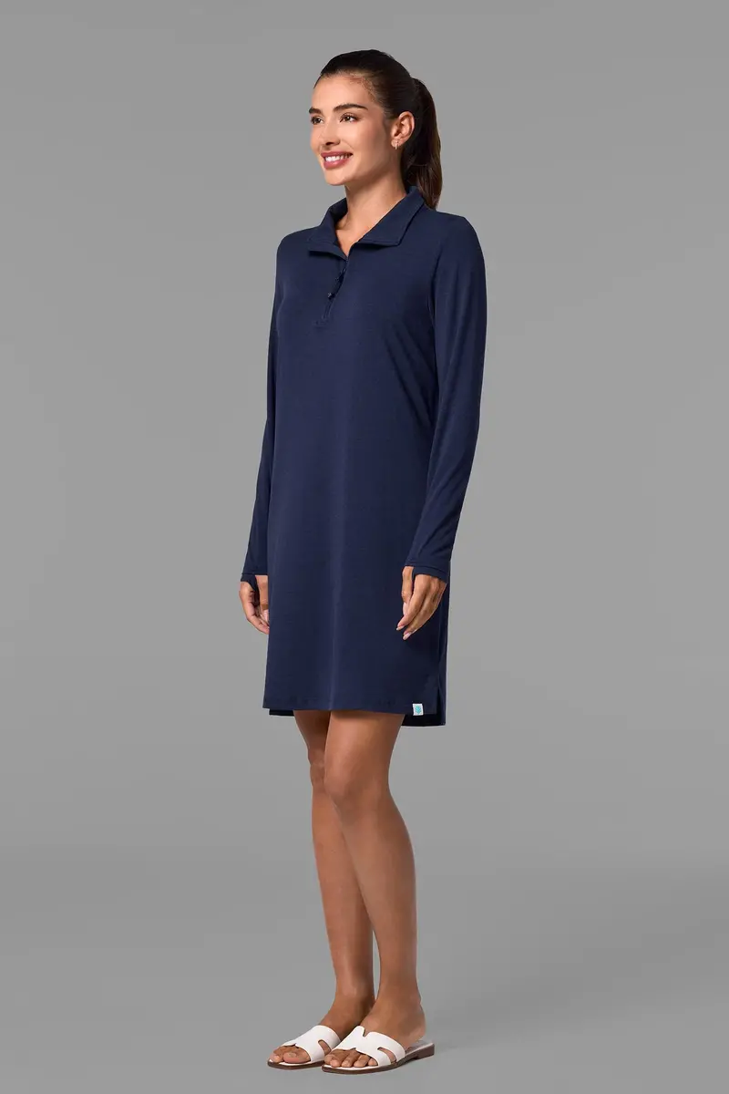 Women’s Sarasota Navy Quarter-Zip Dress