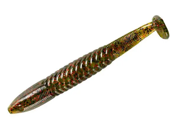 Yum F2 Lil’ Suzee 4.25″ Watermelon Red Flake Soft Crawfish Bait (8-Pack)