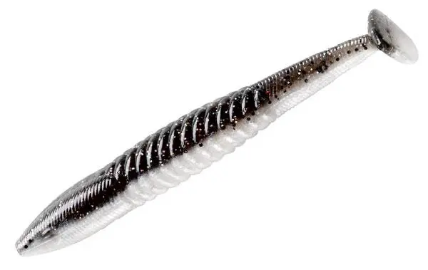 Yum F2 Lil’ Suzee Soft Bait – 4.25-Inch, 8-Pack in Smoke Pearl