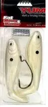 Yum Fat Money Minnow Soft Swim Bait – 5 Inch, Pearl, 4-Pack