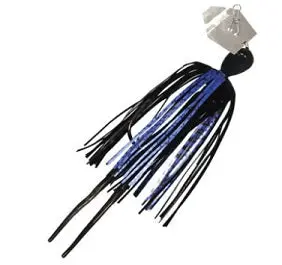 Z-MAN Chatterbait Micro Compact Bladed Jig – 1/8 oz Blue and Black