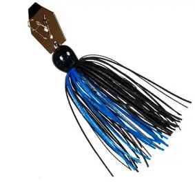 Z-MAN Chatterbait Mini Max Bladed Jig – 3/8 oz Black and Blue