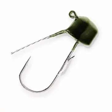 Z-MAN Finesse Shroomz Mushroom-Head Jig – 1/5 oz Green Pumpkin