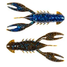 Z-Man Pro CrawZ Soft Plastic Crawfish – 3.5″, Okeechobee Craw Color, 3-Pack