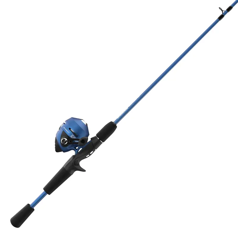 Zebco Slingshot SC Open Stock Spinning Combo – 5’6″, 2-Piece Blue