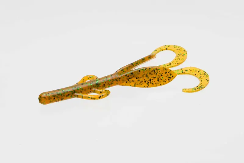 Zoom Baby Brush Hog Soft Plastic Bait – 5.5-Inch Root Beer & Green